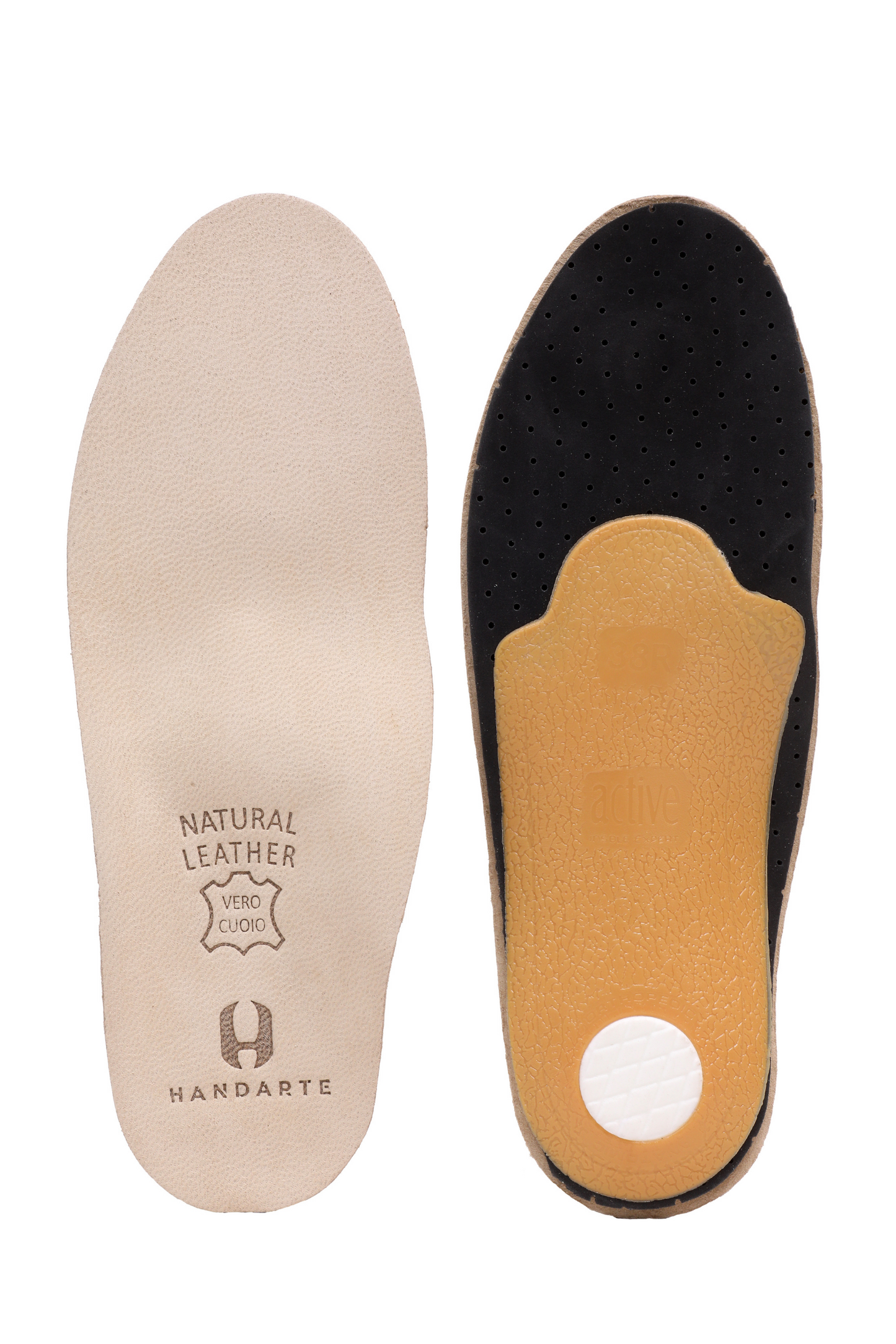 Medical Orthotic Leather Insole with Arch Support | Handarte®