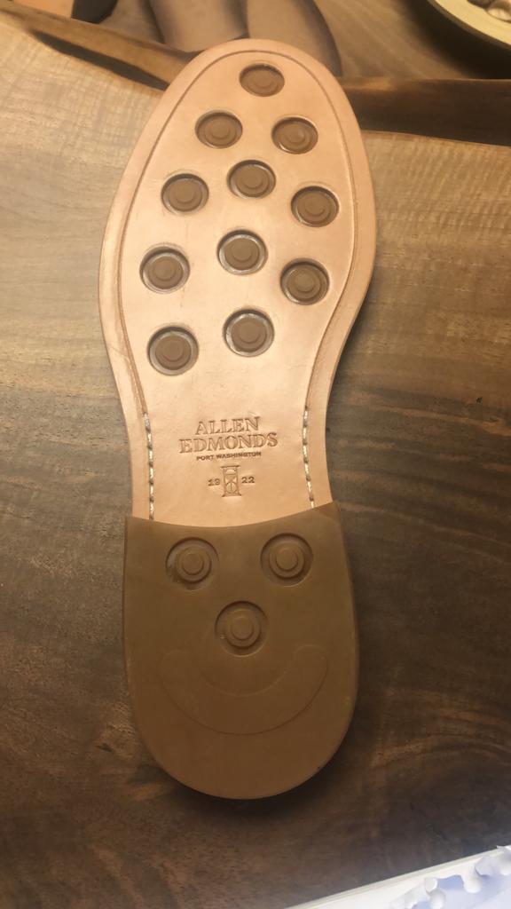 Leather Studded Full Sole with Rubber Heel