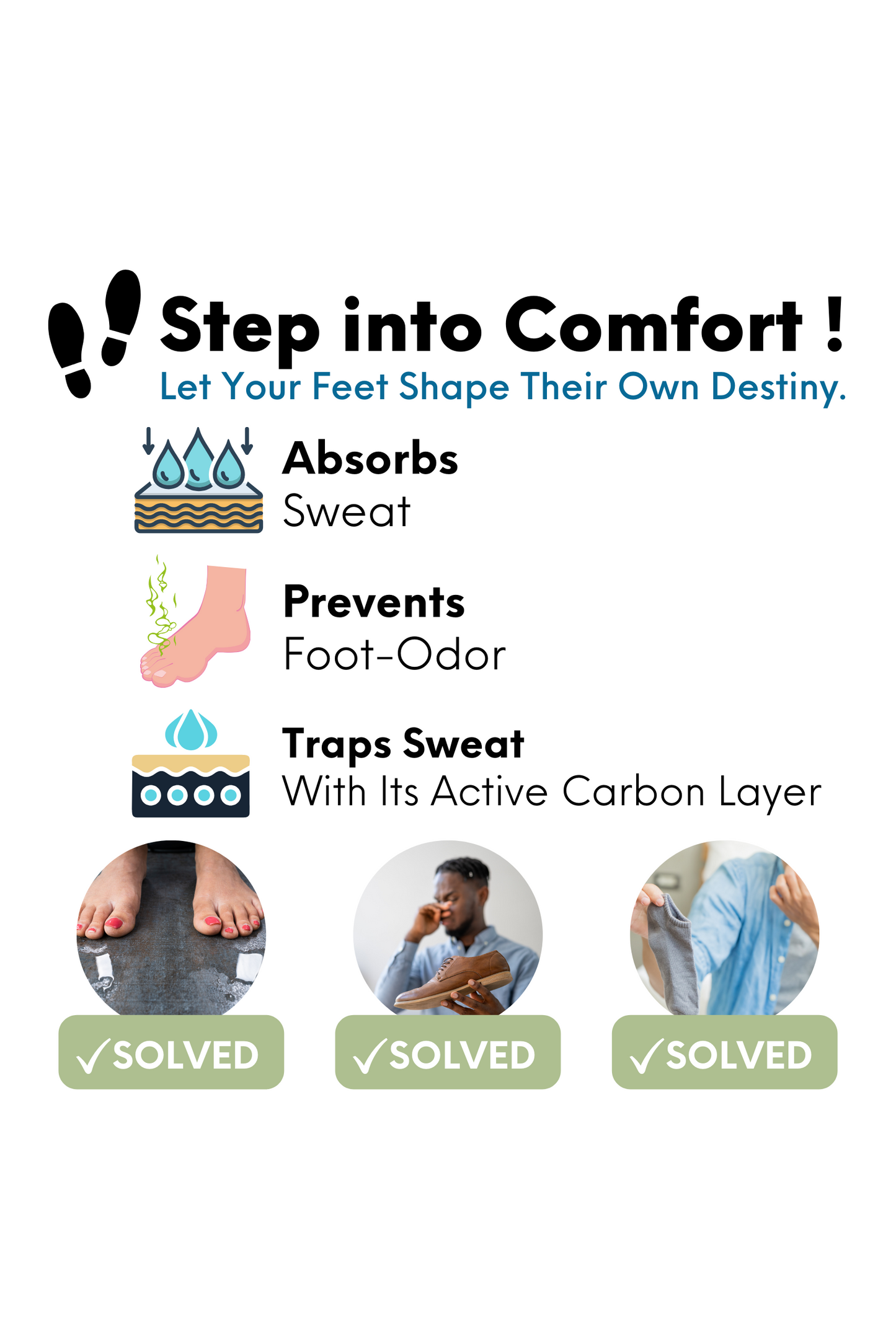 Kids Size Thin Comfort Odor-Eater Leather Insole| Handarte®