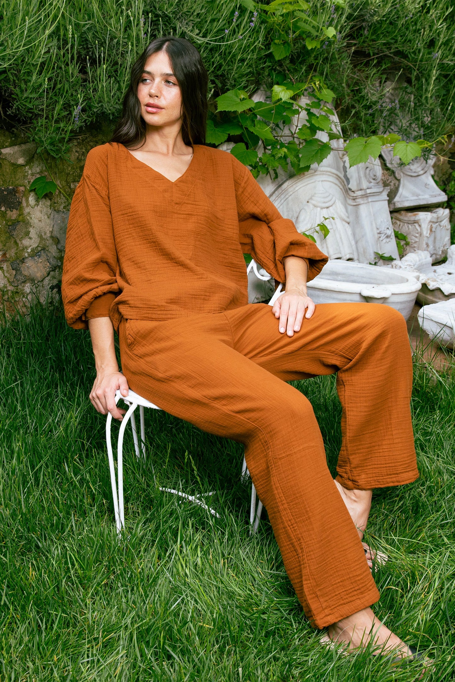 Cinnamon Muslin Pant