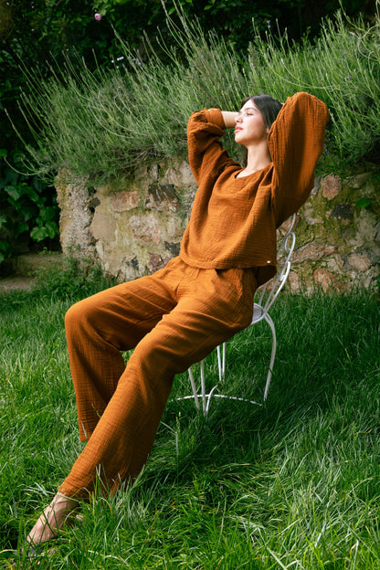 Cinnamon Muslin Pant